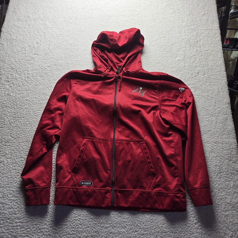 Tampa Bay Buccaneers Hoodie Mens XL Red NFL Football New Era Combine Authentic